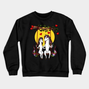 Cute Unicorn Couple Crewneck Sweatshirt